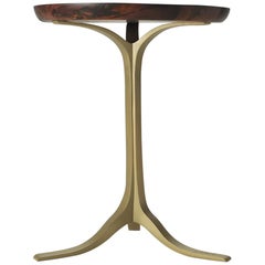 Bespoke Reclaimed Hardwood Table with Sand Cast Brass, by P. Tendercool
