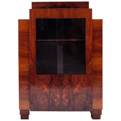 1920 Art Deco / Modernist Architectural Bar Cabinet