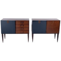 Pair of Mid Century Cabinet-Sideboard by F.lli Proserpio, Signed