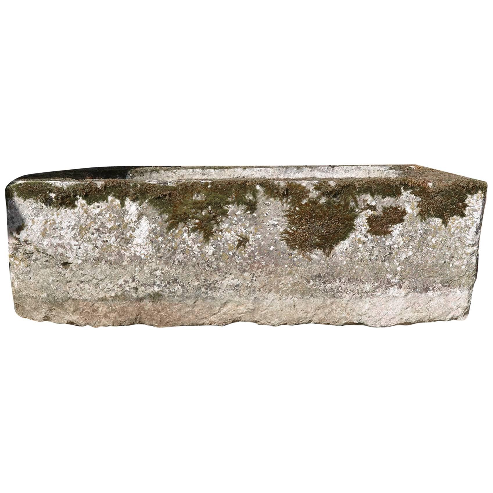 Large 18th Century Stone Trough with Good Weathering and Patination