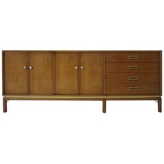 Kip Stewart Mid-Century Mahogany and Brass Server or Sideboard for Drexel