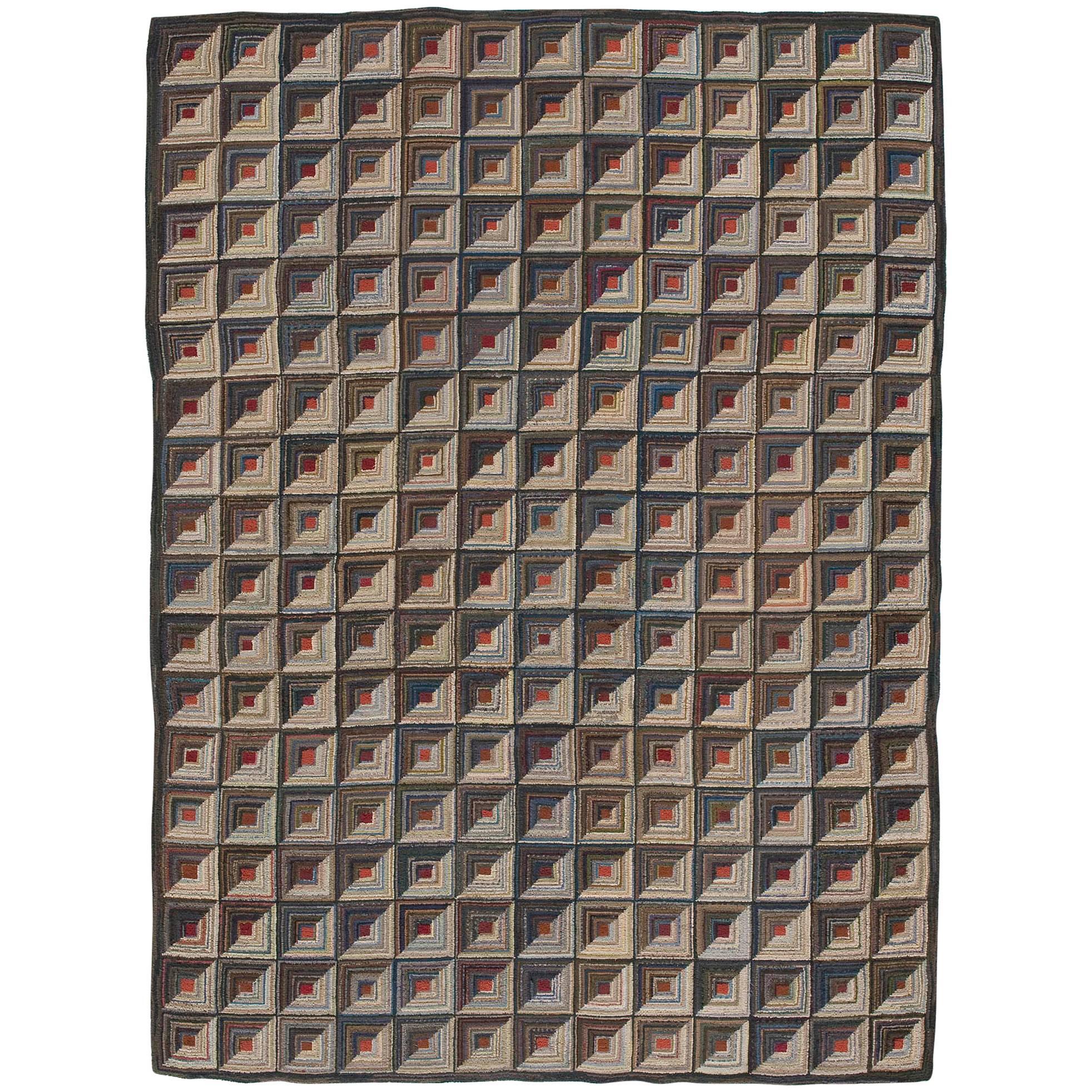 American Geometric Carpet For Sale