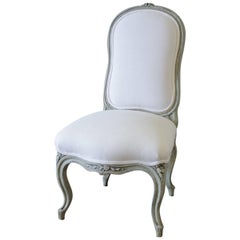 20th Century Painted and Upholstered Louis XV Style Childs Chair