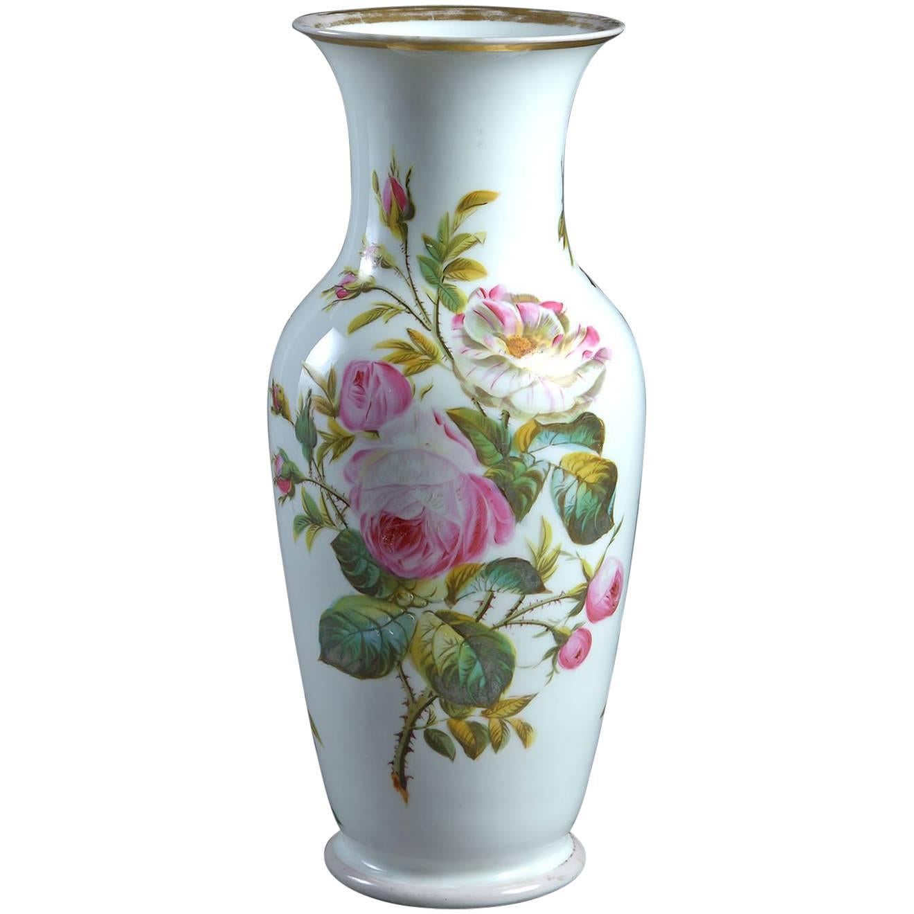 French Porcelain Vase or Table Lamp Base For Sale
