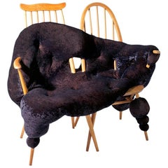 Modern "Mr & Mrs", Hi!breed Edition Loveseat Sofa On Two Vintage Ercol Frames