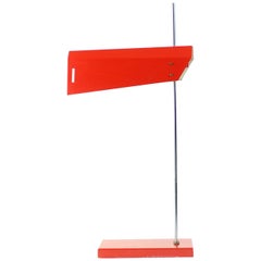 Red Lidokov L192 Type Table Lamp by Josef Hurka, Czechoslovakia, circa 1970