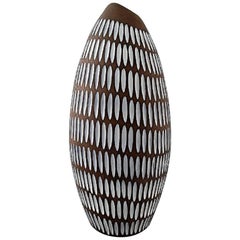 Ingrid Atterberg for Upsala-Ekeby "Negro" Ceramic Large Floor Vase