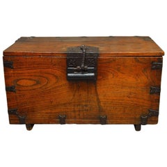 Antique 19th Century Korean Tansu Bandaji Chest