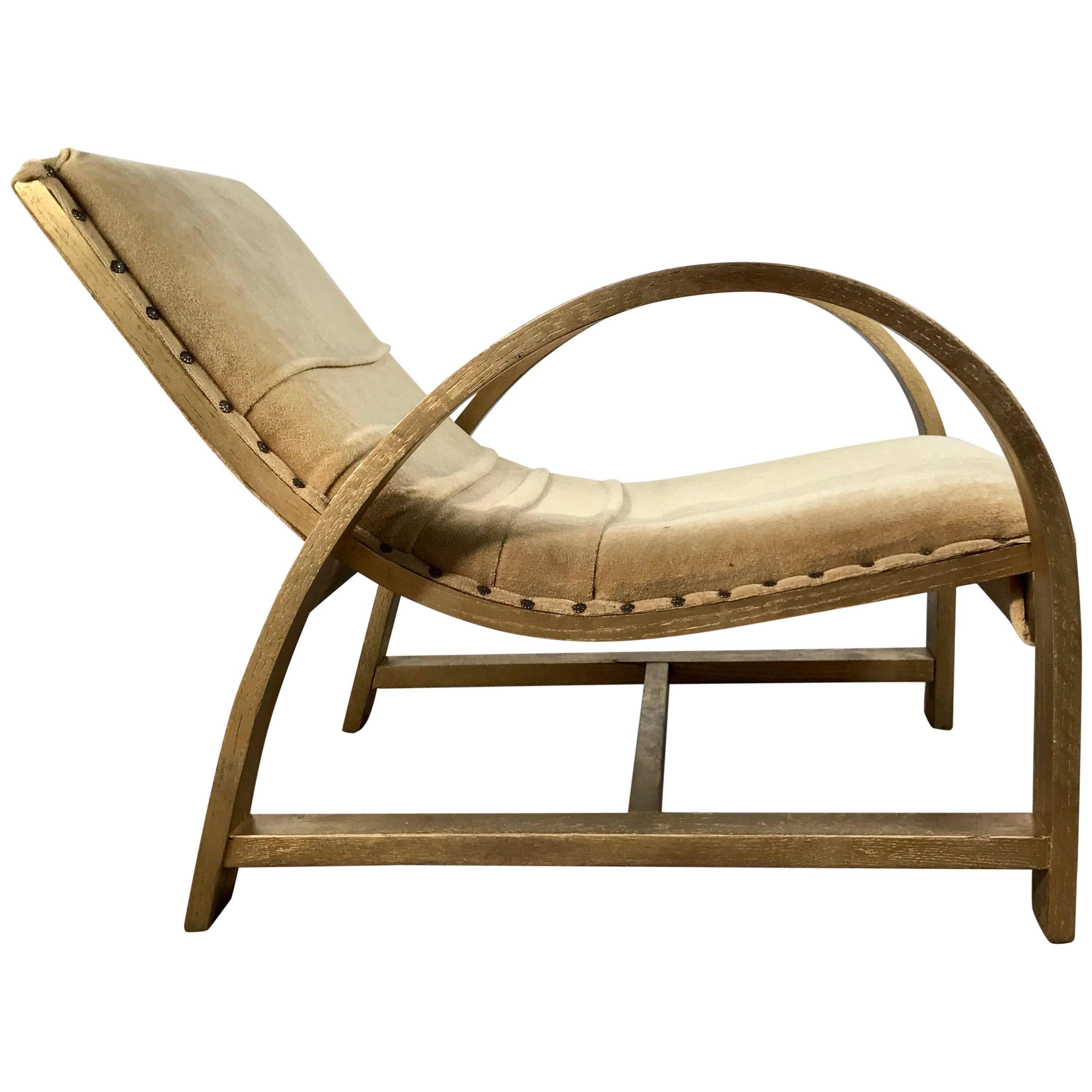 Art Deco Streamline Lounge Chair Designed by Gilbert Rohde for Heywood Wakefield
