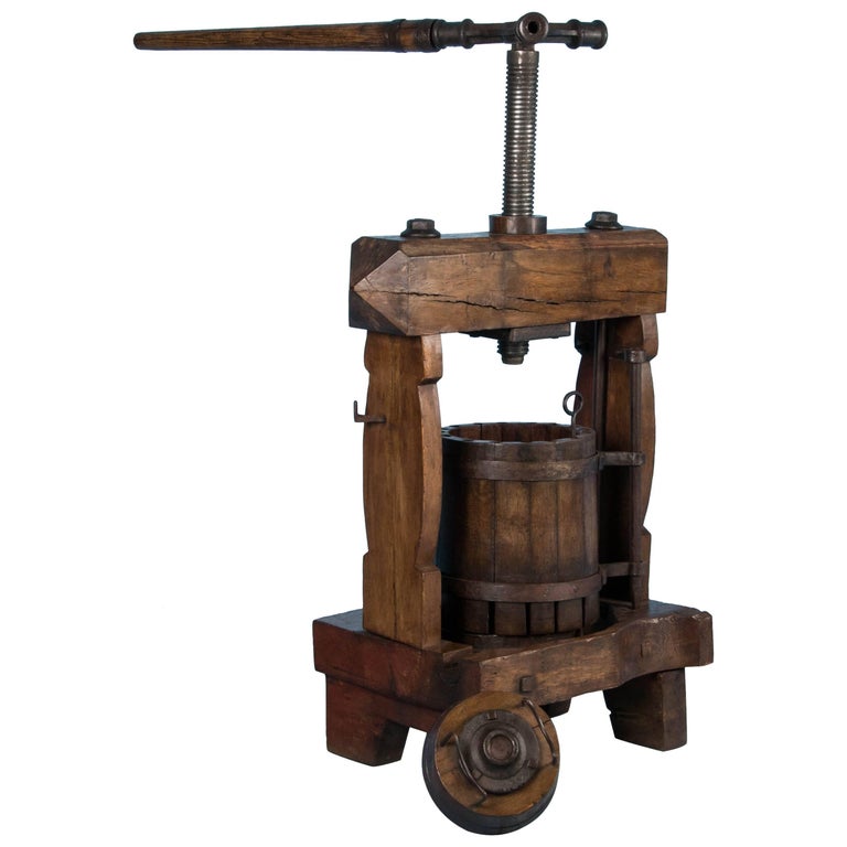 Rare Antique European Wine Press at 1stDibs
