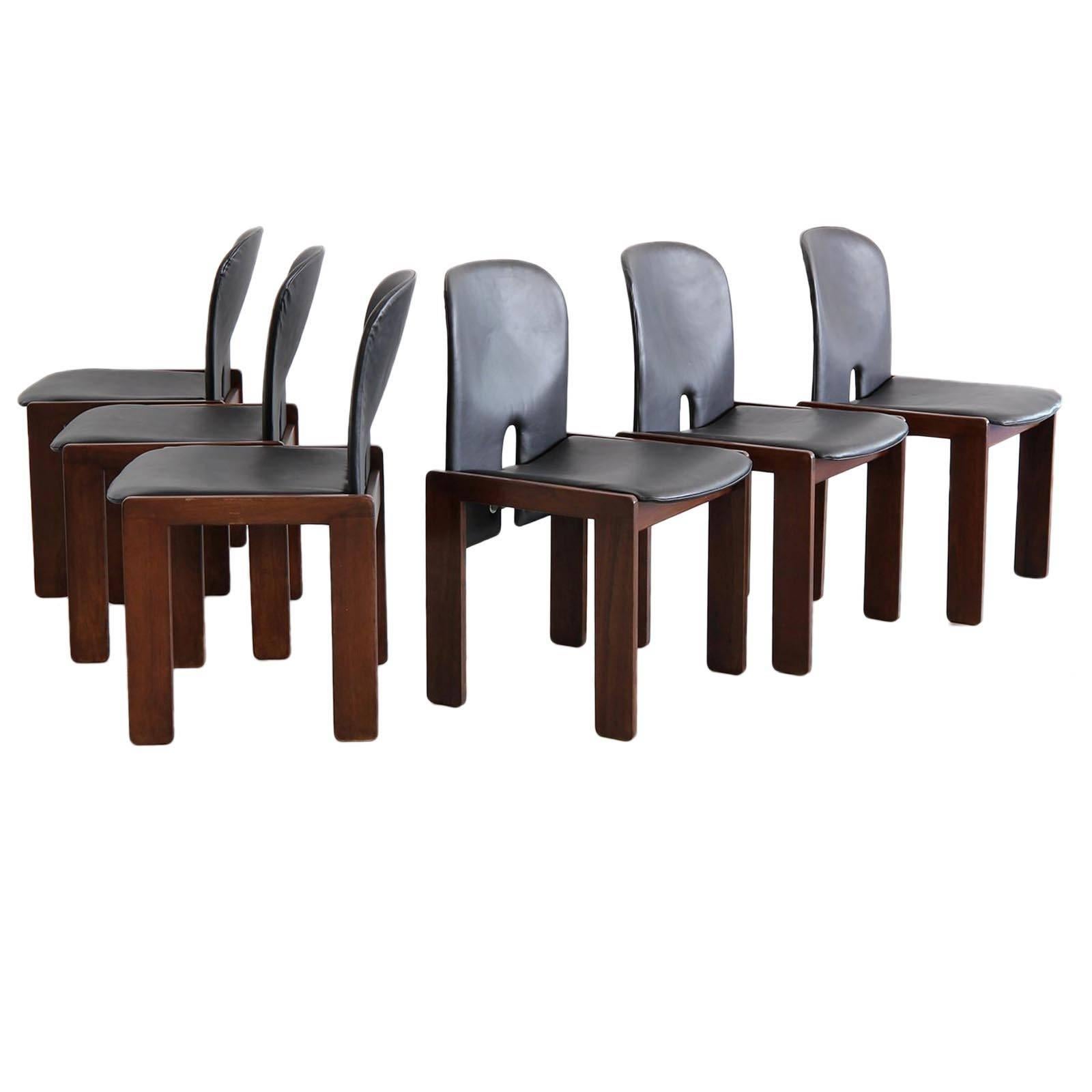Set of Six Afra & Tobia Scarpa Chairs