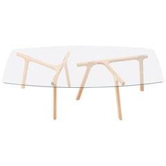 Alex Earl Antler Table Solid Timber and Glass Dining Table