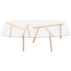 Alex Earl Antler Table Solid Timber and Glass Dining Table