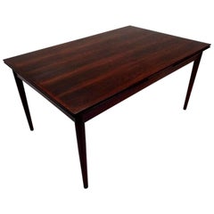 Danish Rosewood Extending Dining Table Mid-Century, 1960s