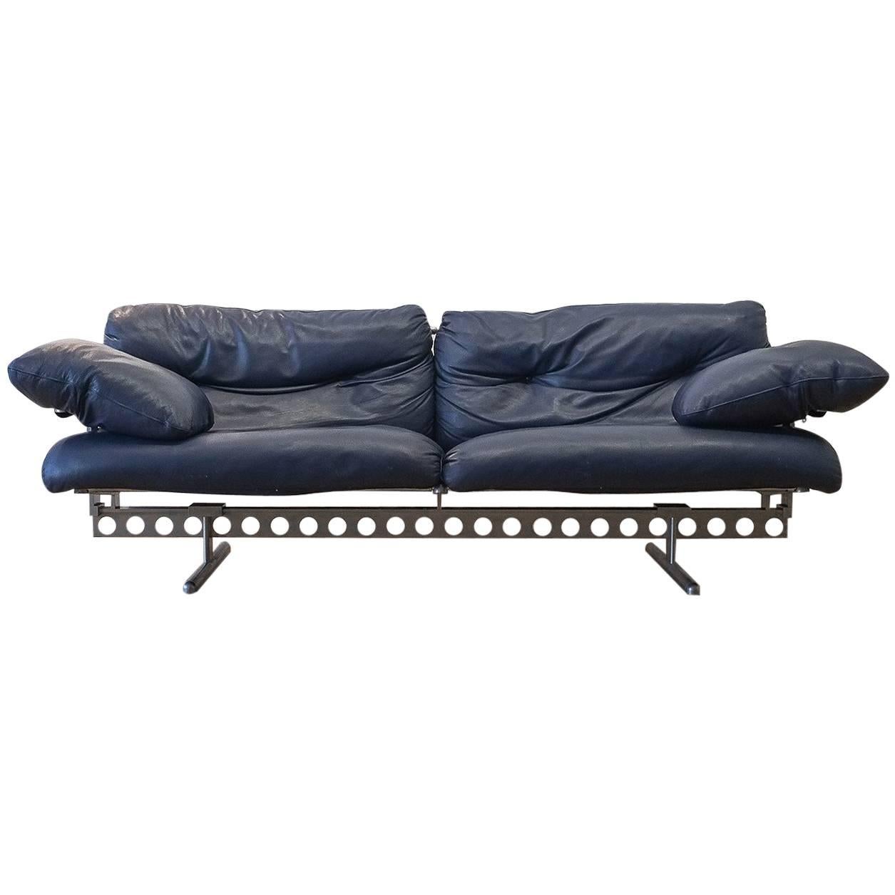 Pierluigi Cerri Ouverture Leather Sofa for Poltrona Frau, Italy, 1980