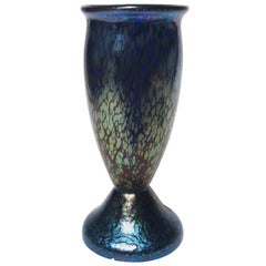 Art Nouveau Cobalt Papillon Vase
