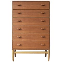 Poul Volther Teak Chest of Drawers Model F17 from FDB, 1950s