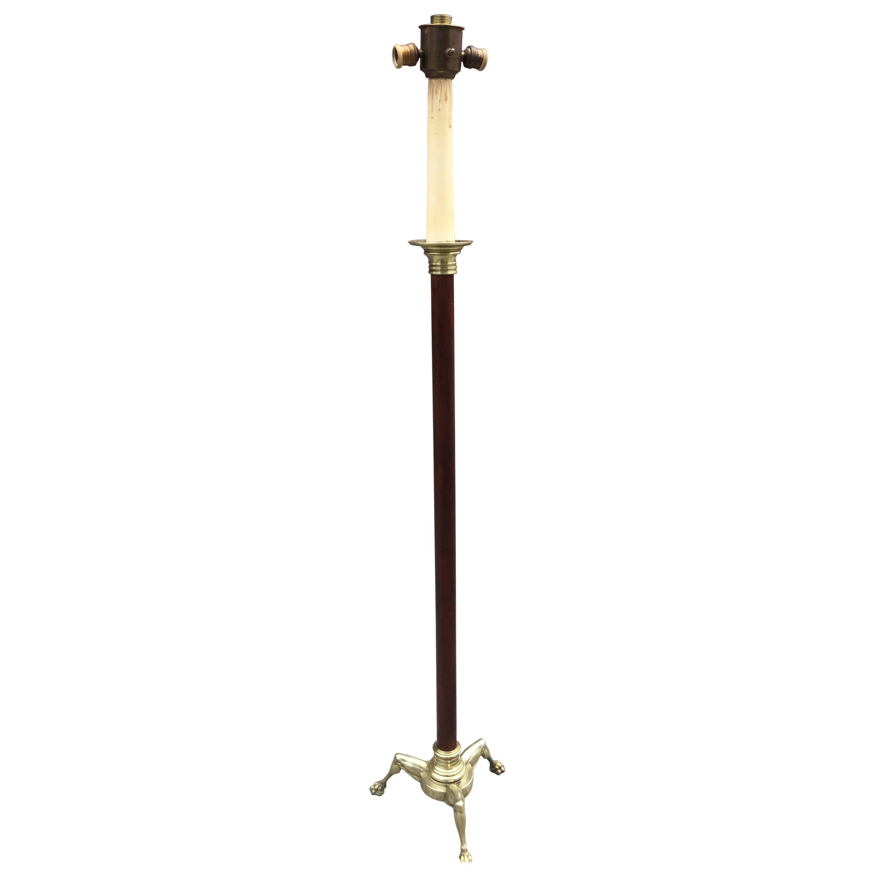 Maison Jansen, Neoclassical  Floor Lamp, circa 1950 For Sale