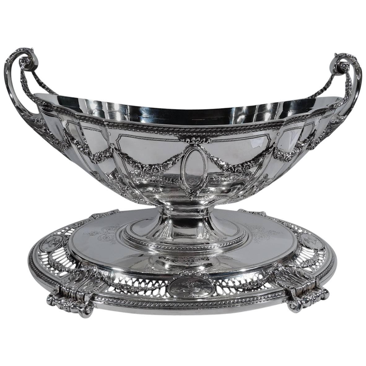 Bailey, Banks and Biddle French Neoclassical Centrepiece Bowl on Plateau