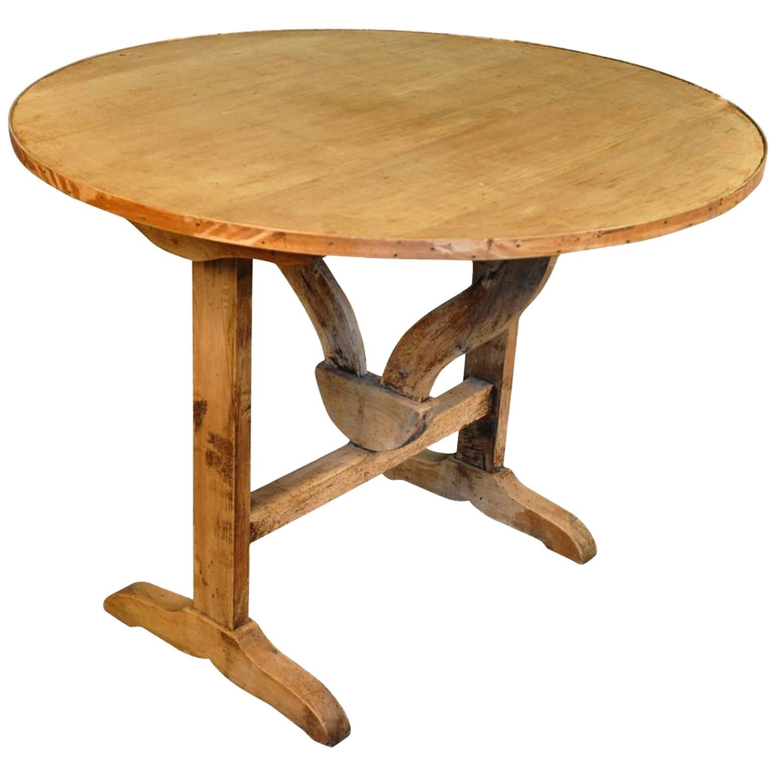 French 19th Century Table Vigneron Wine Tasting Table