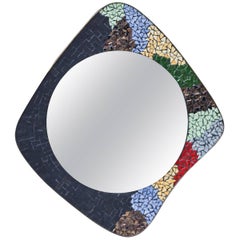 Fanstatic Mosaic Wall Mirror, Italy, 1950