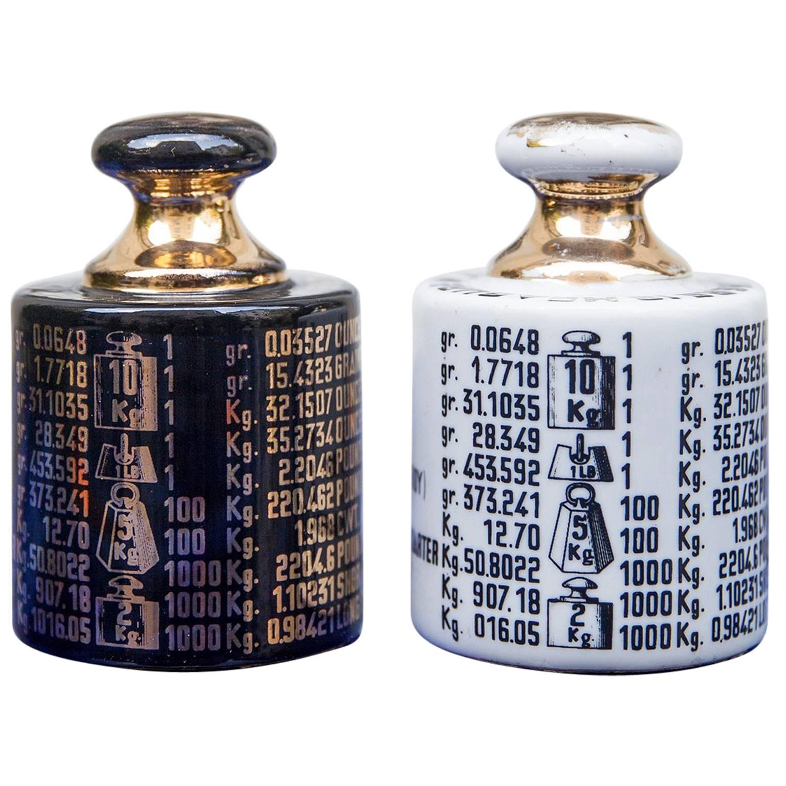 Two Piero Fornasetti Paper Weights, 1950s