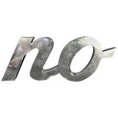Vintage Large Steel “NO” Sign 10