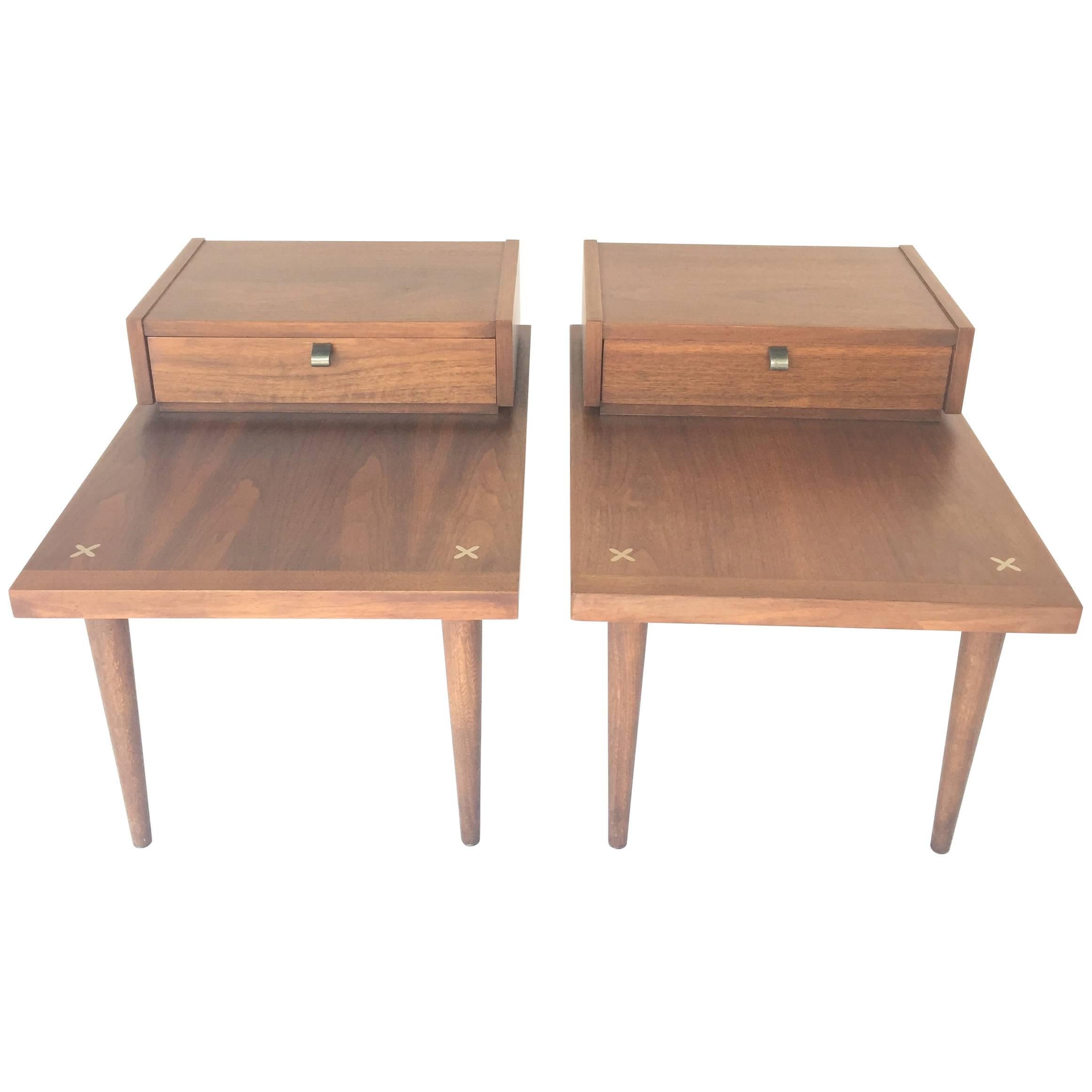 Vintage American of Martinsville End Tables, a Pair