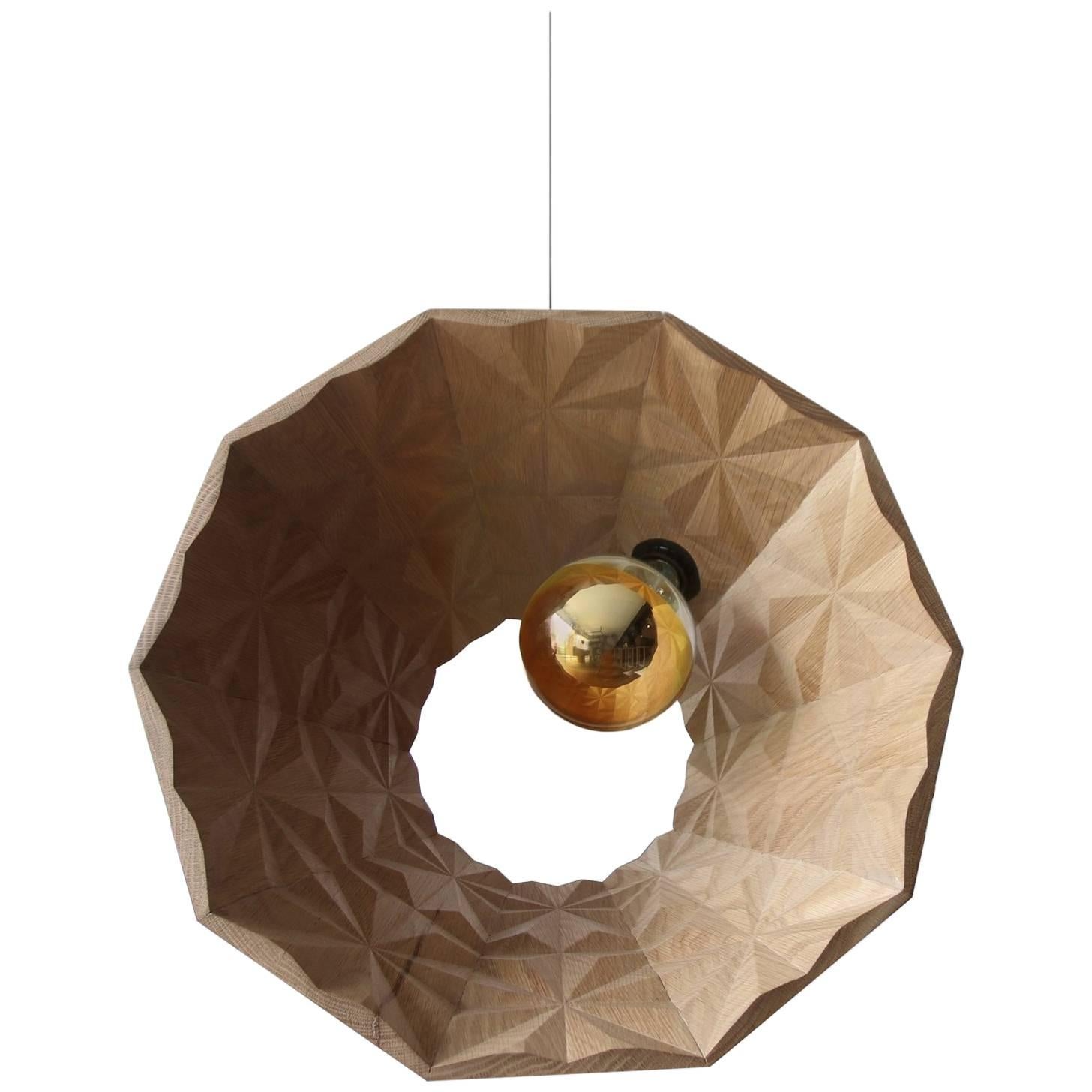 Alex Earl Horn Pendant Contemporary Light in Solid Timber  For Sale
