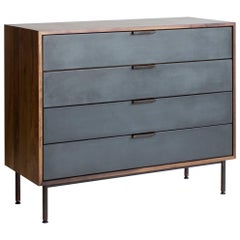 Ira Modern Concrete and Walnut Dresser