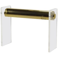Pierre Cardin Lucite and Brass Desk Lamp 6