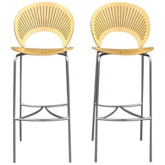 Set of Trinidad Stools in Birch by Nanna Ditzel and Fredericia Furniture