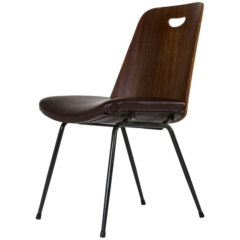 Chaise rareDU22 de Gastone Rinaldi pour RIMA, 1951, trois disponibles