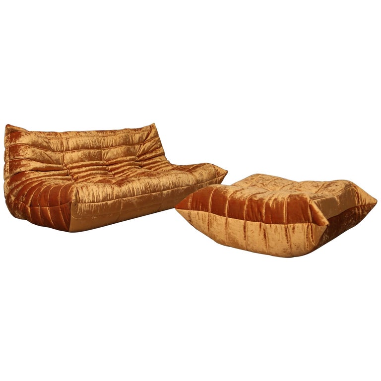 sofá togo original original togo sofa by michel ducaroy pimped golden bling sofá togo original original togo sofa by michel ducaroy pimped golden bling
