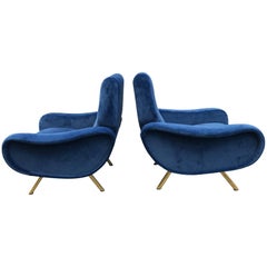 Pair of "Lady" Armchairs by Marco Zanuso for Arflex