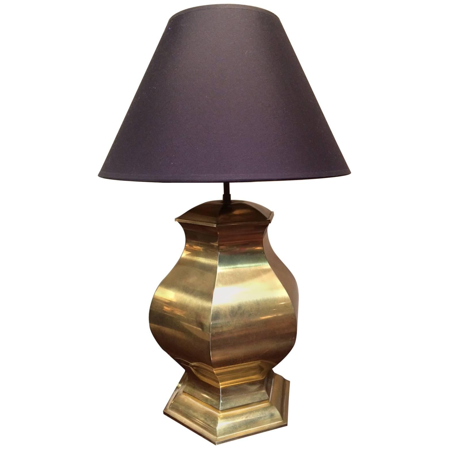 Large Brass Lamp For Sale
