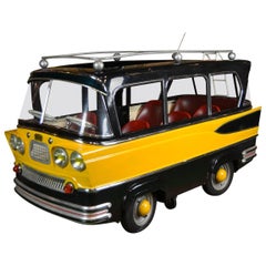 Vintage L
 Autopède Belgian Metal Carousel Bus, 1950s