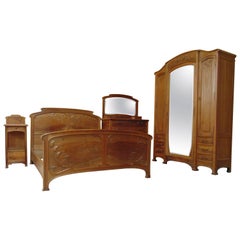 Art Nouveau Bedroom Suite, circa 1900