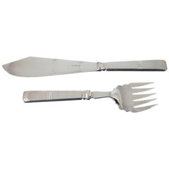 153 Pieces of Silver Plated Art Deco Cutlery in a Canteen for 12 People