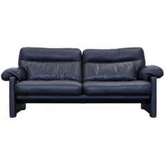 De Sede DS 1970 Designer Sofa Leather Black Two-Seat Couch Modern 5