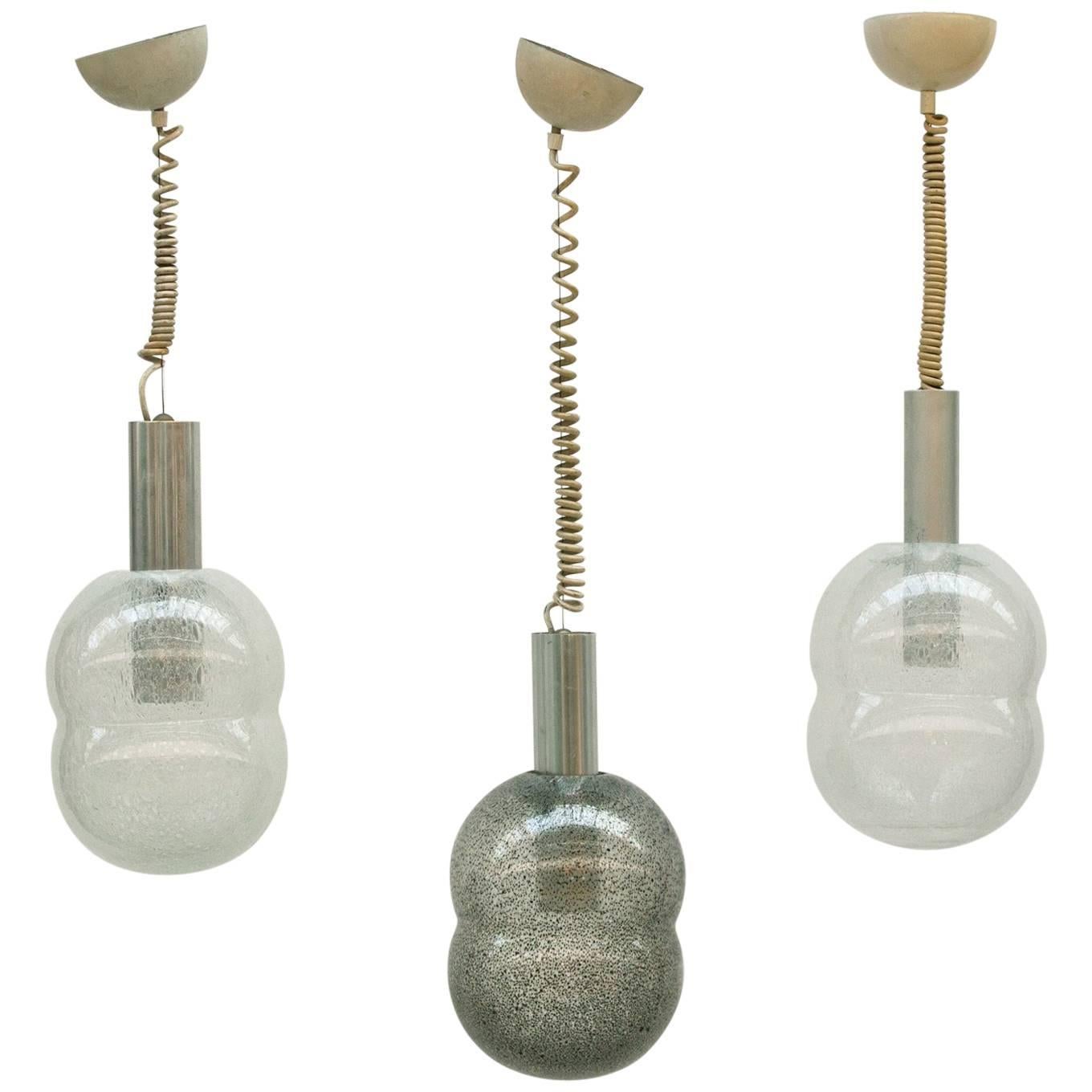 Tobia Scarpa, Flos, Three Bilobo Hanging Lamps For Sale