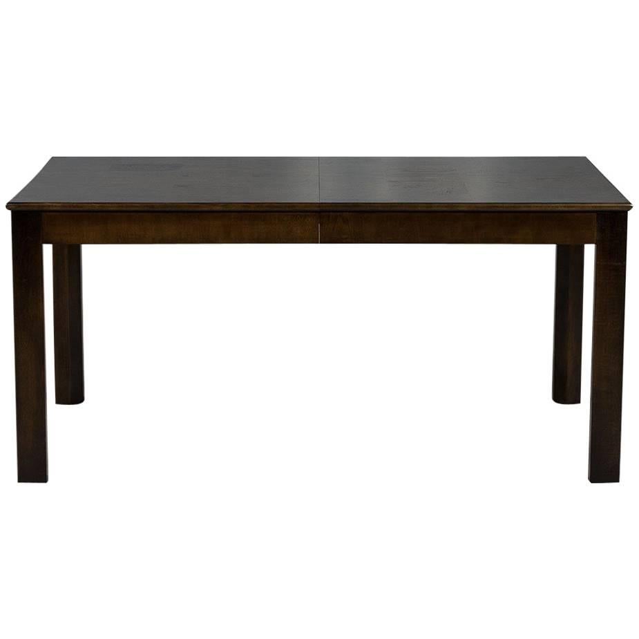 Mid-Century Milo Baughman Style Burl Wood Dining Table