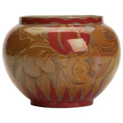 Burmantofts Faience Lustre Tulip Vase by Joseph Walmsley