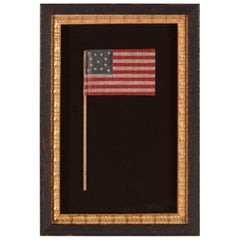 13 Stars in a Medallion Pattern on an Antiques American Flag 10