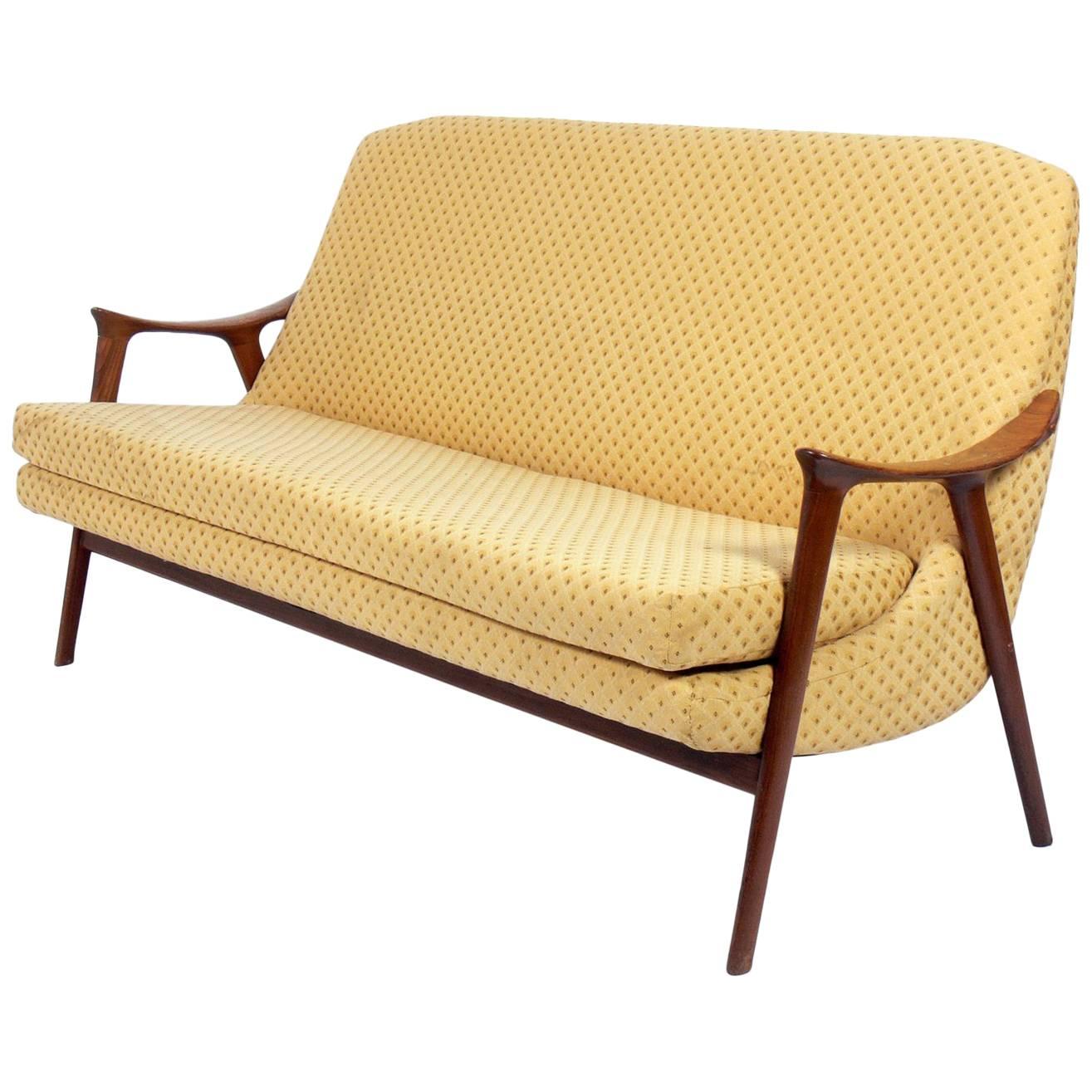 Danish Modern Sofa or Settee by Adolf Relling
