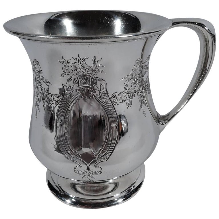 Antique Tiffany Edwardian Sterling Silver Baby Cup For Sale at 1stDibs