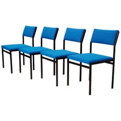 Retro Set of Four Cees Braakman Japanese Serie Dining Chairs for Pastoe