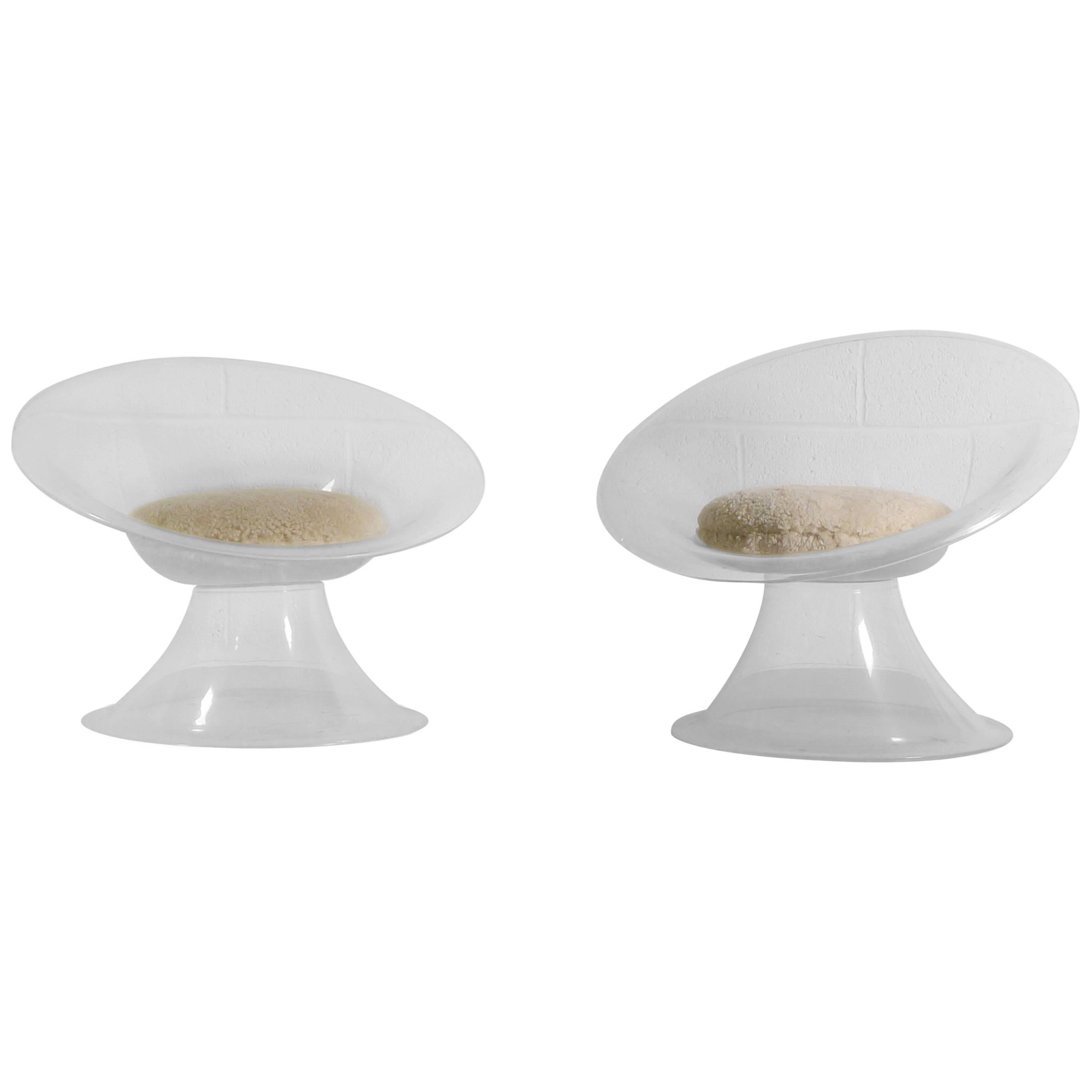 Erwine & Estelle Laverne Pair of Buttercup Chairs from the Invisible Series