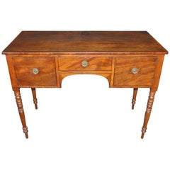 18th Century Mahogany Kneehole Side Table
