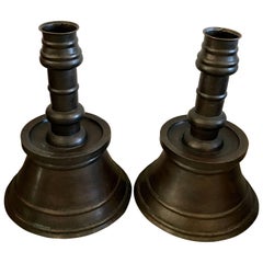 Massive Pair of Early 20th Century Ottoman Empire Copper Candleholders 5